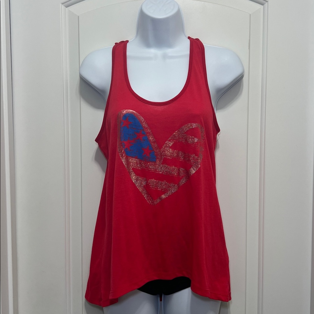 *5/$20* American Flag Heart Tank Top